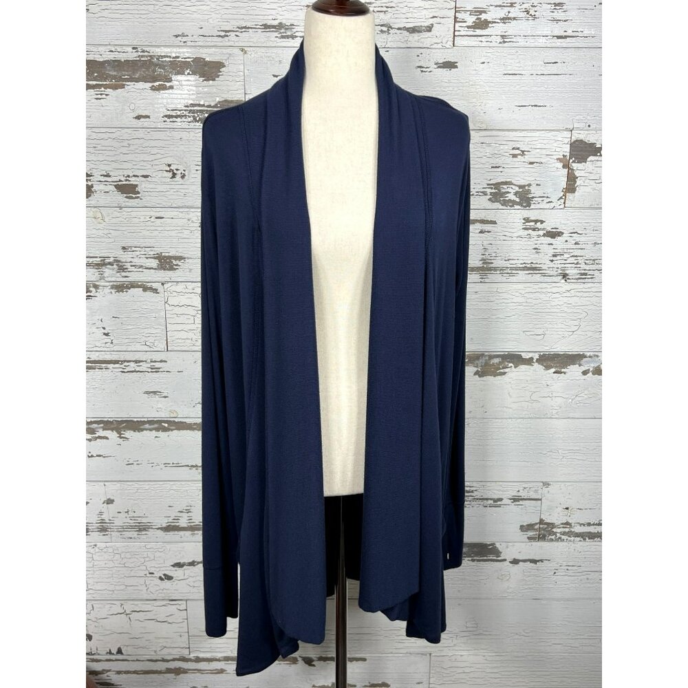 ATHLETA Pranayama Wrap Modal Blend in Navy Sz S #777944 EUC